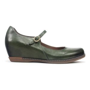 Dansko Loralie moss green Mary Jane wedge 38